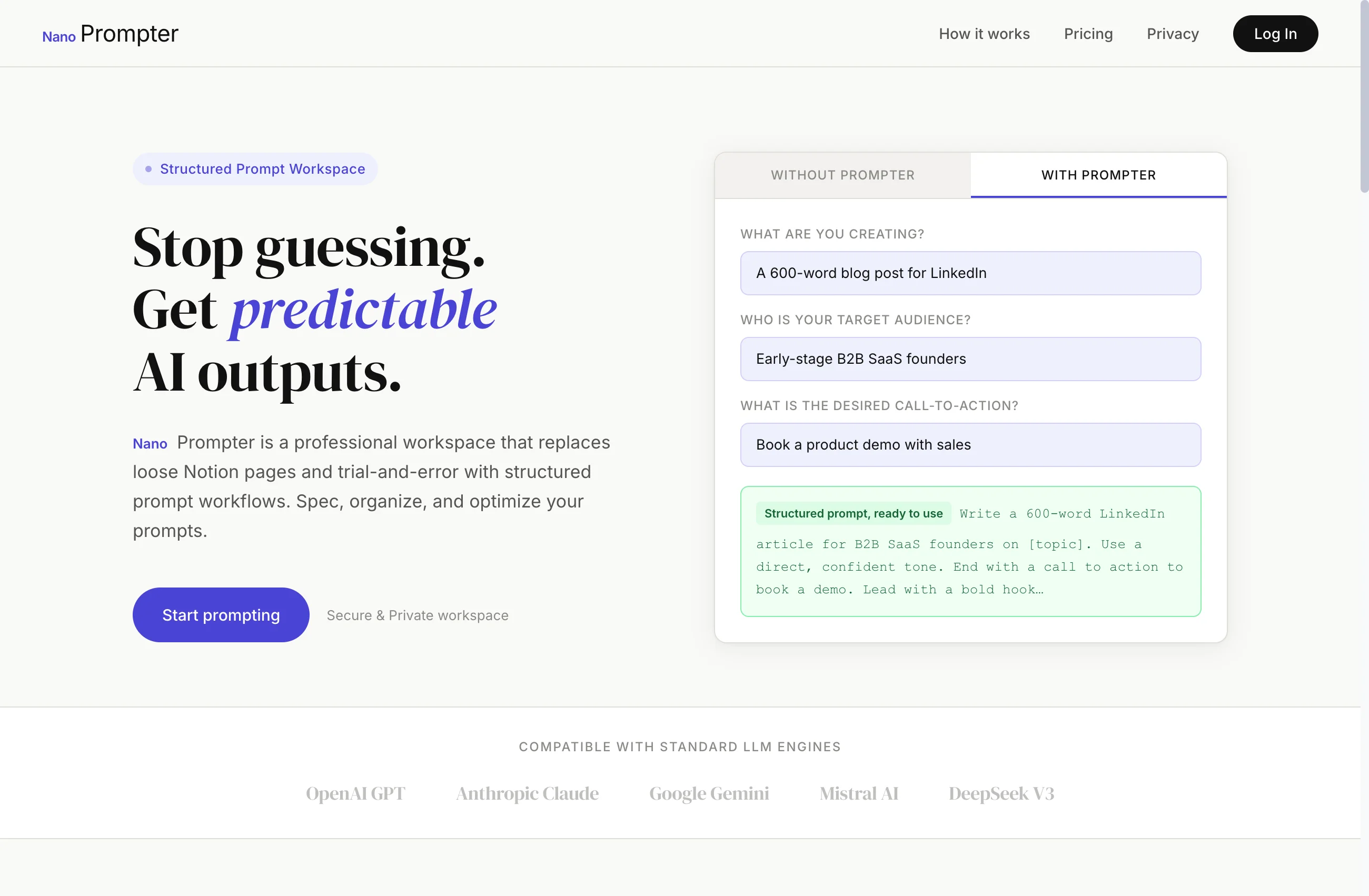Nano Prompter SaaS